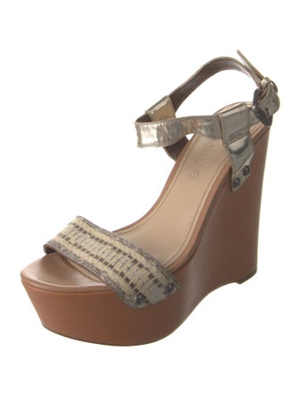 Vera Wang Leather Slingback Sandals