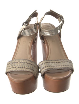 Vera Wang Leather Slingback Sandals