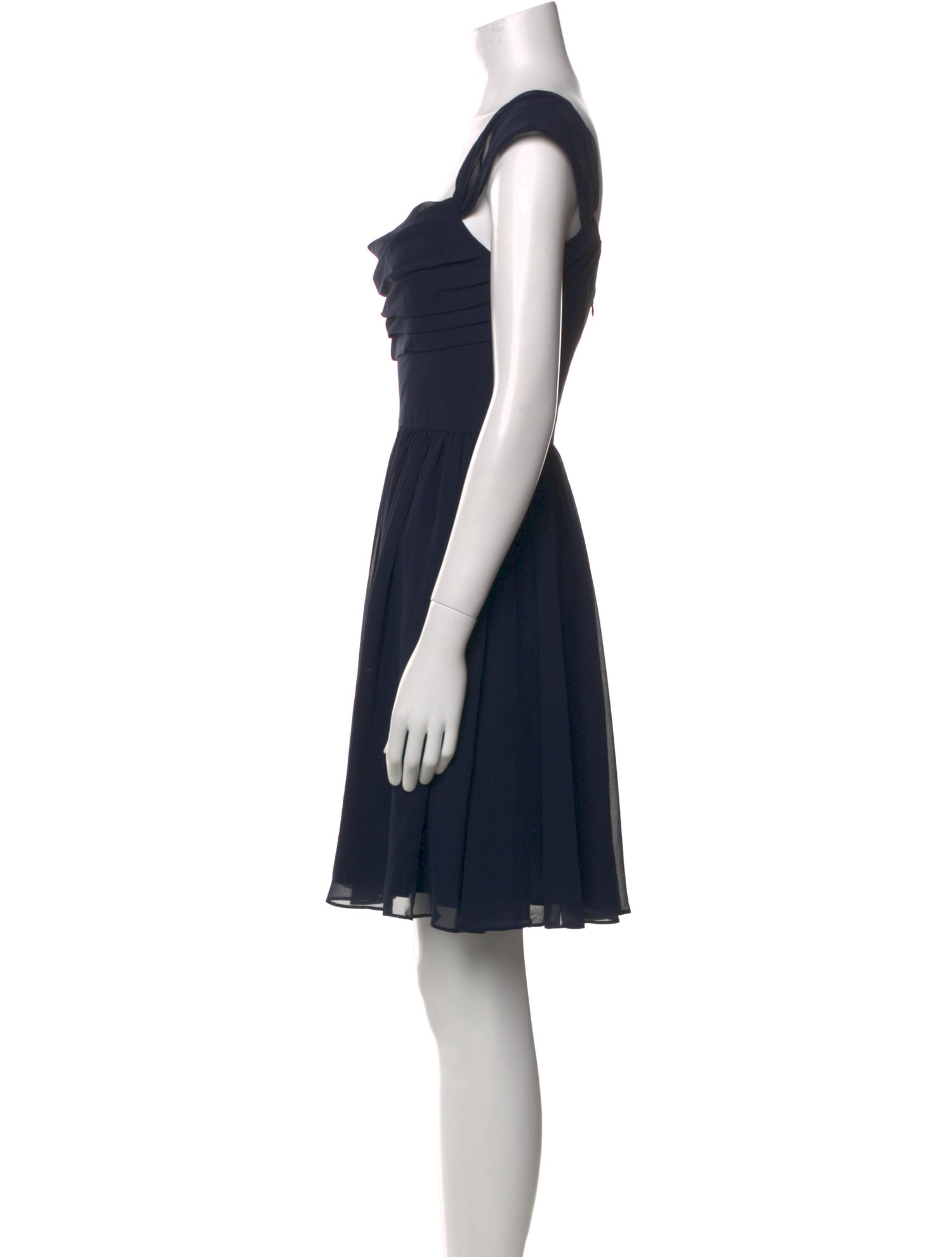 Vera Wang Square Neckline Mini Dress