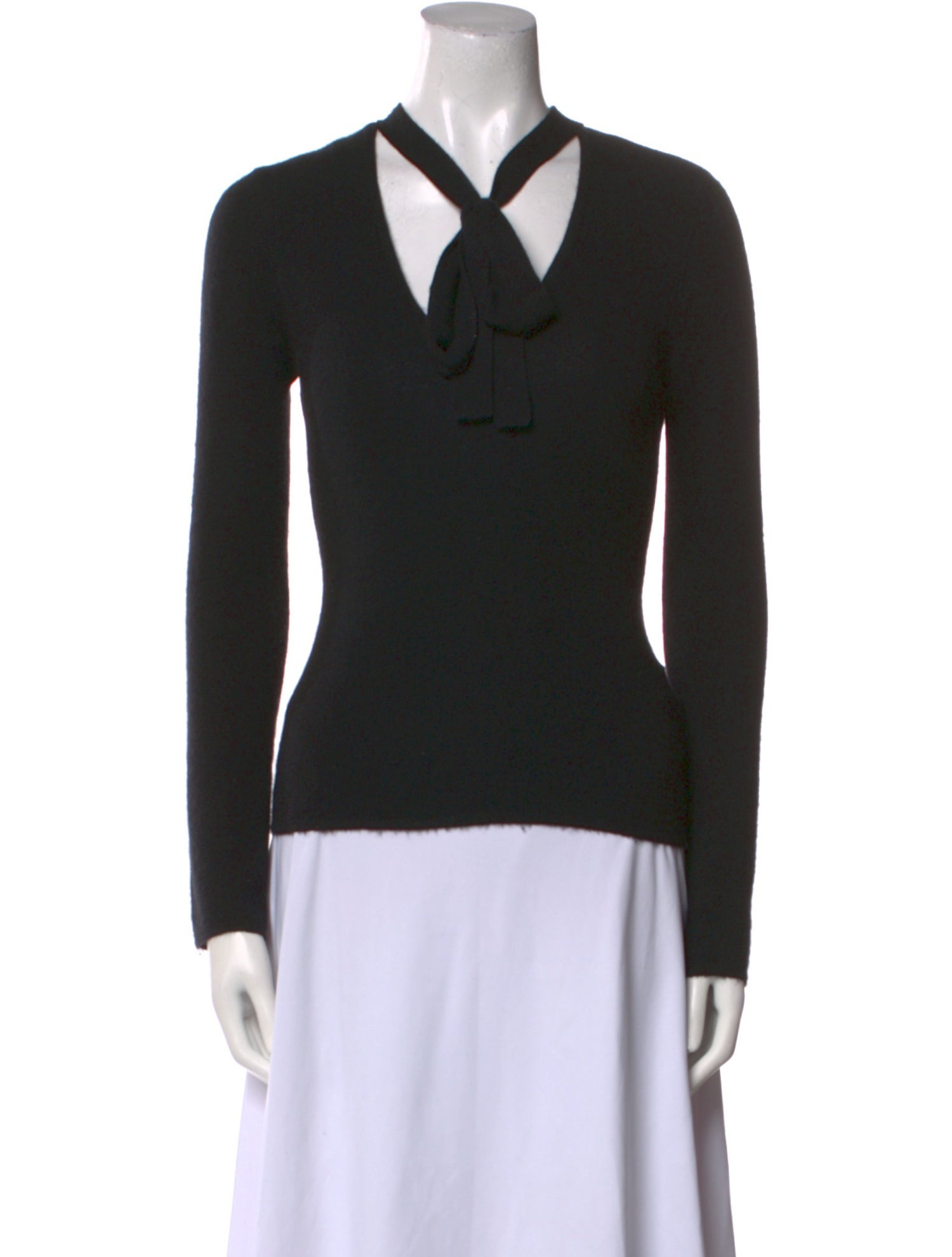 Vera Wang Cashmere V-Neck Sweater