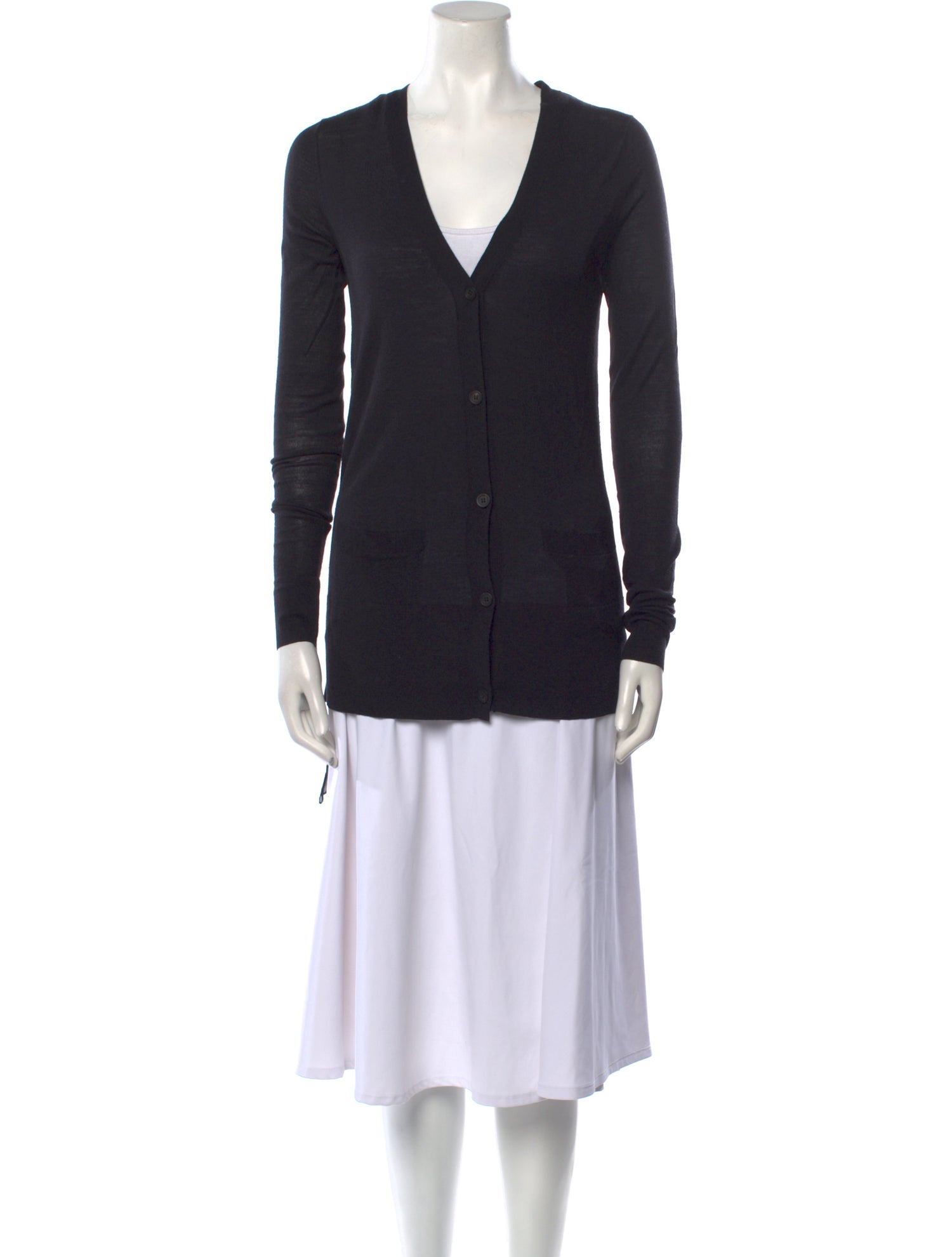 Vera Wang Wool V-Neck Sweater