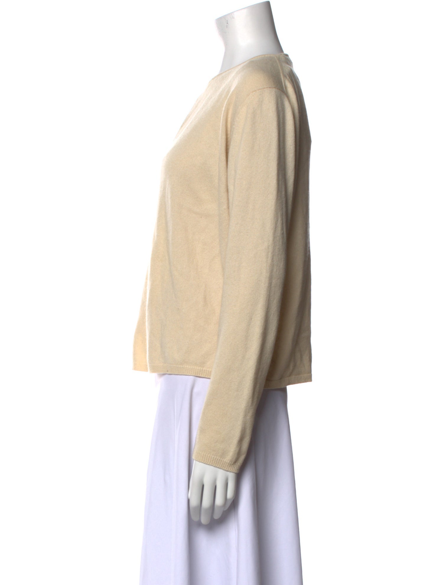 Vera Wang Silk Crew Neck Sweater