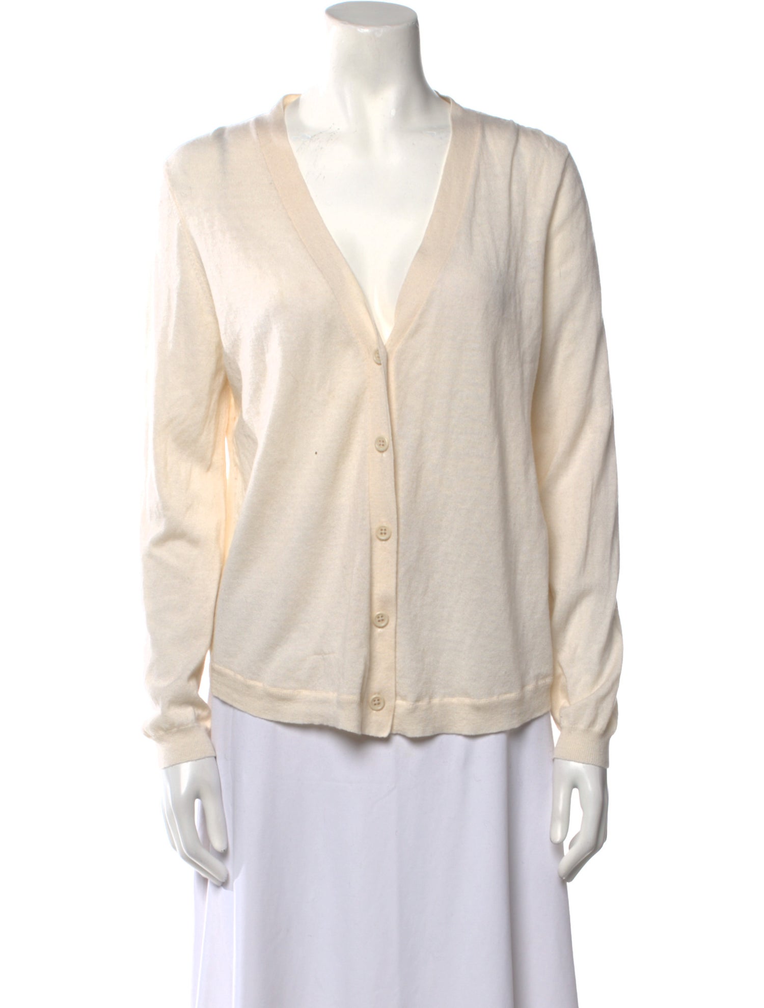 Vera Wang Silk V-Neck Sweater