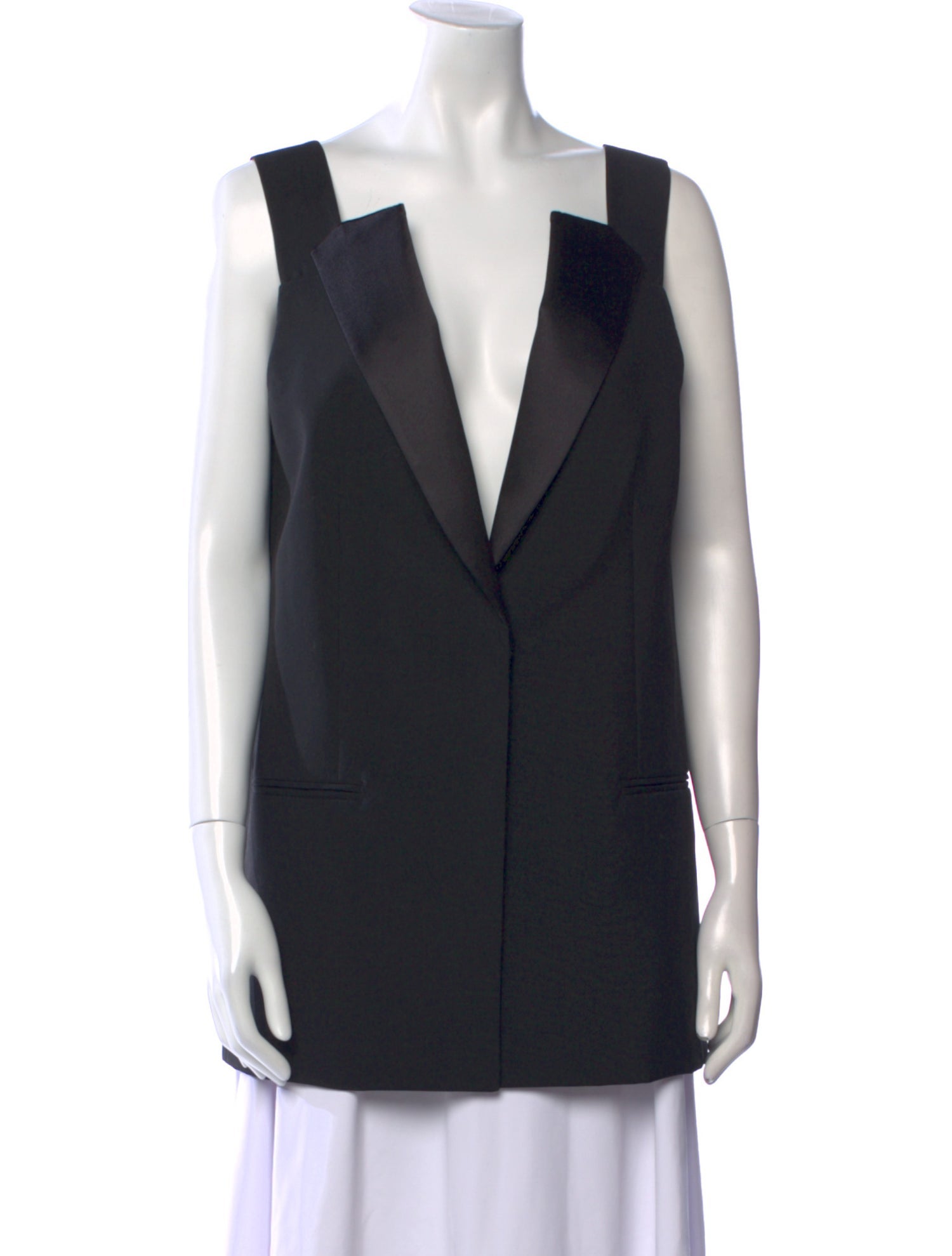 Vera Wang V-Neck Sleeveless Tunic