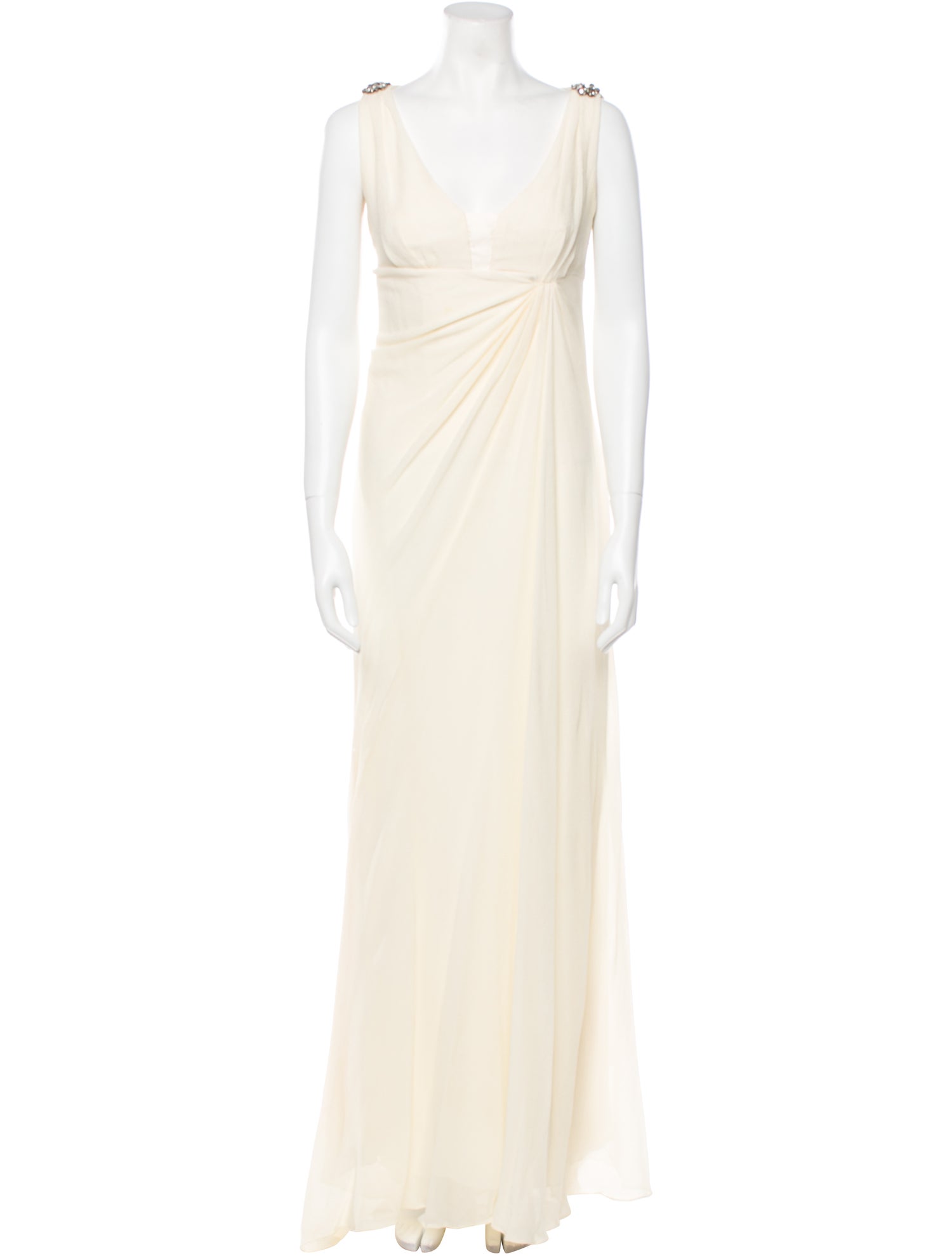 Vera Wang Cowl Neck Long Dress