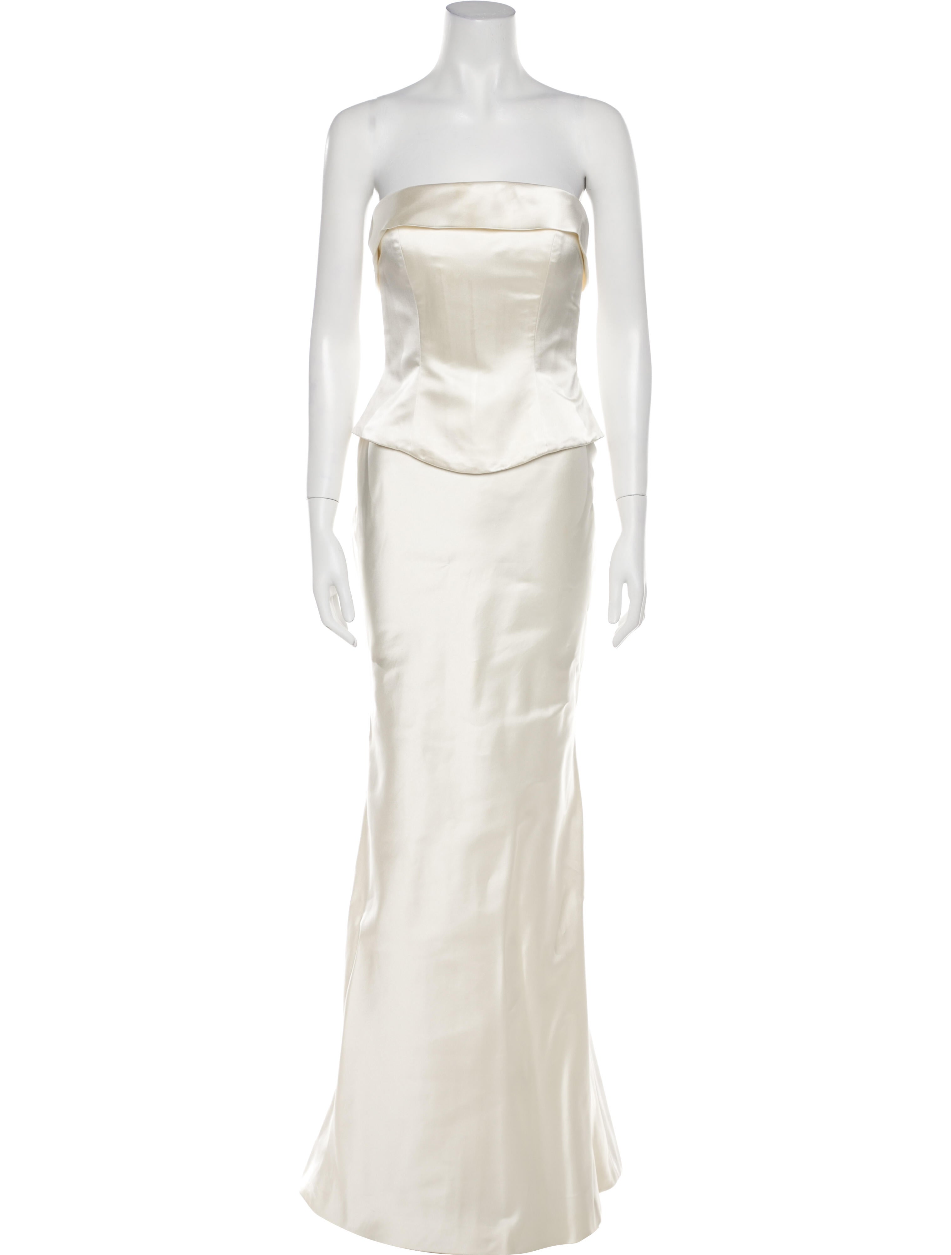 Vera Wang Silk Pleated Accents Skirt Set