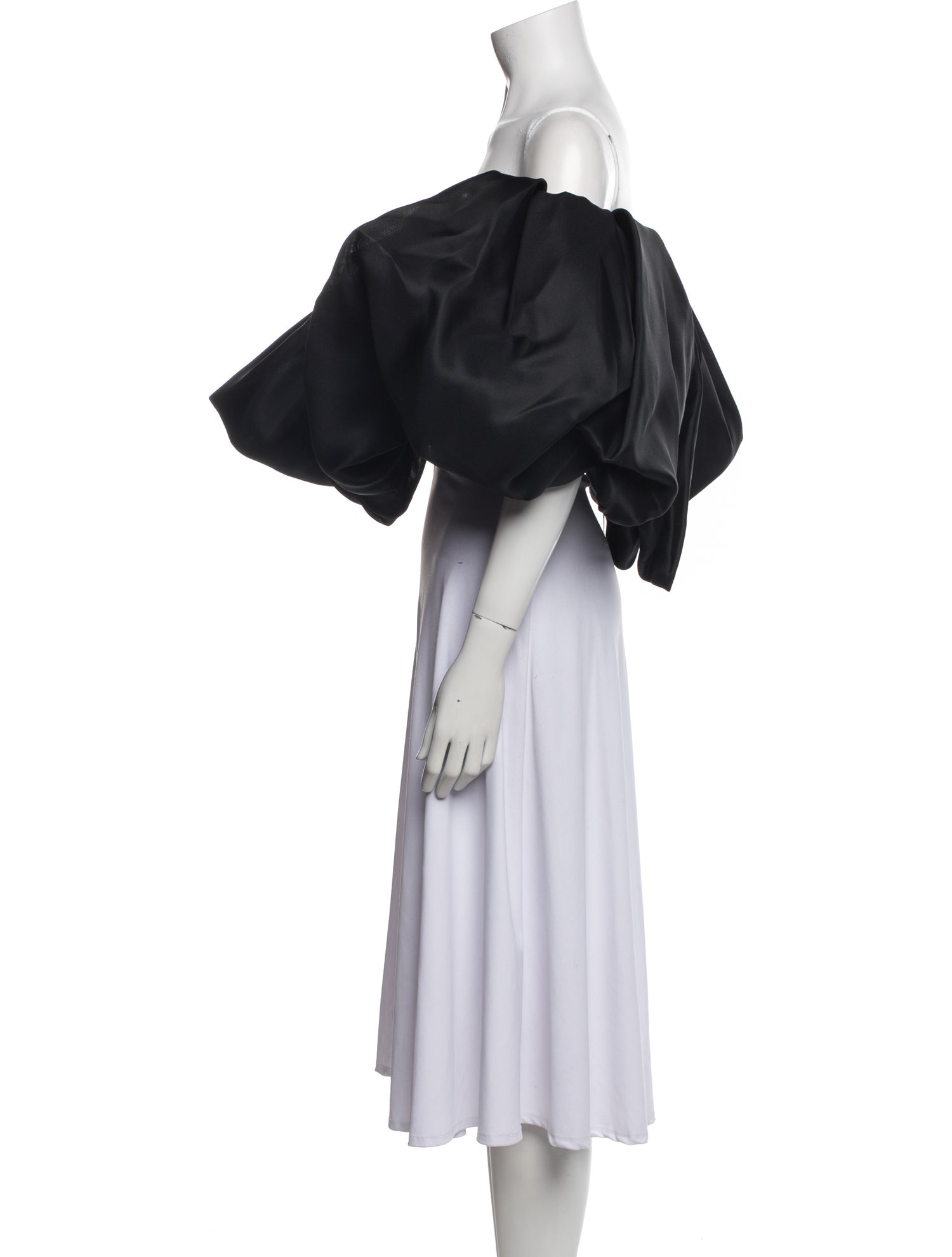 Vera Wang Silk Off-The-Shoulder Crop Top w/ Tags