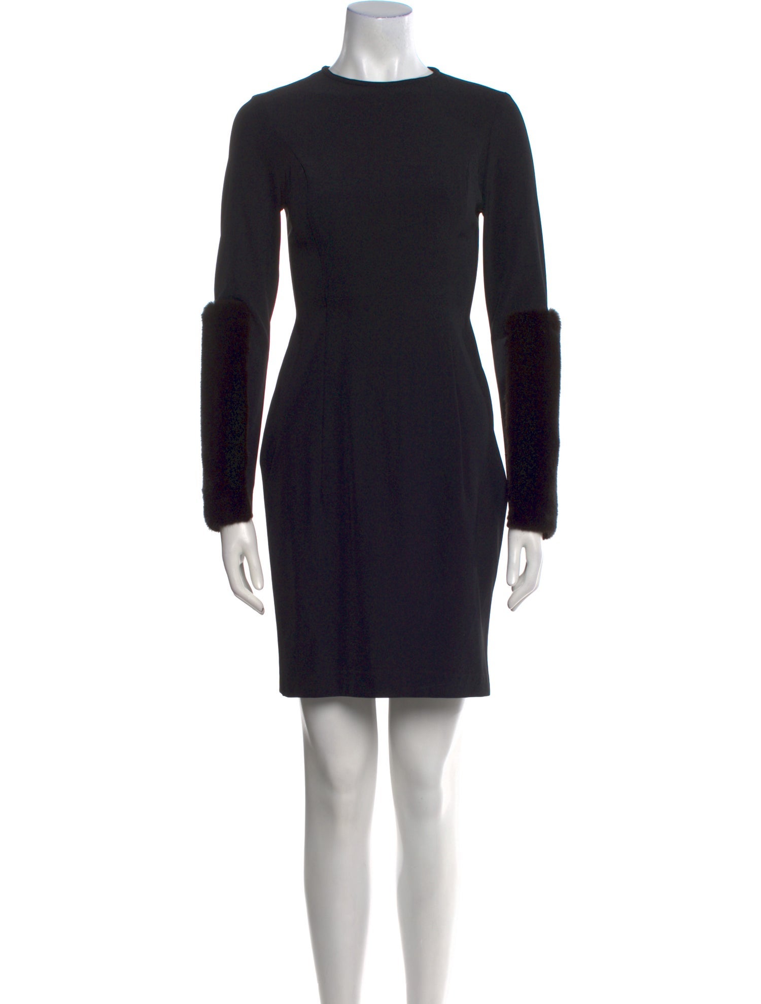 Vera Wang Crew Neck Mini Dress