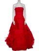 Vera Wang Strapless Long Dress
