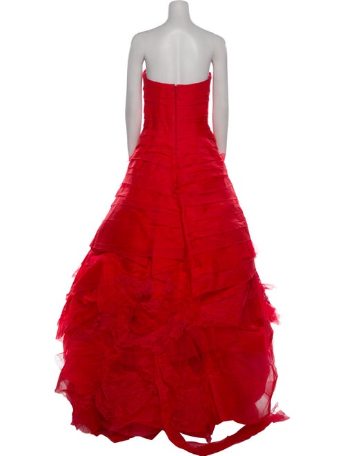 Vera Wang Strapless Long Dress