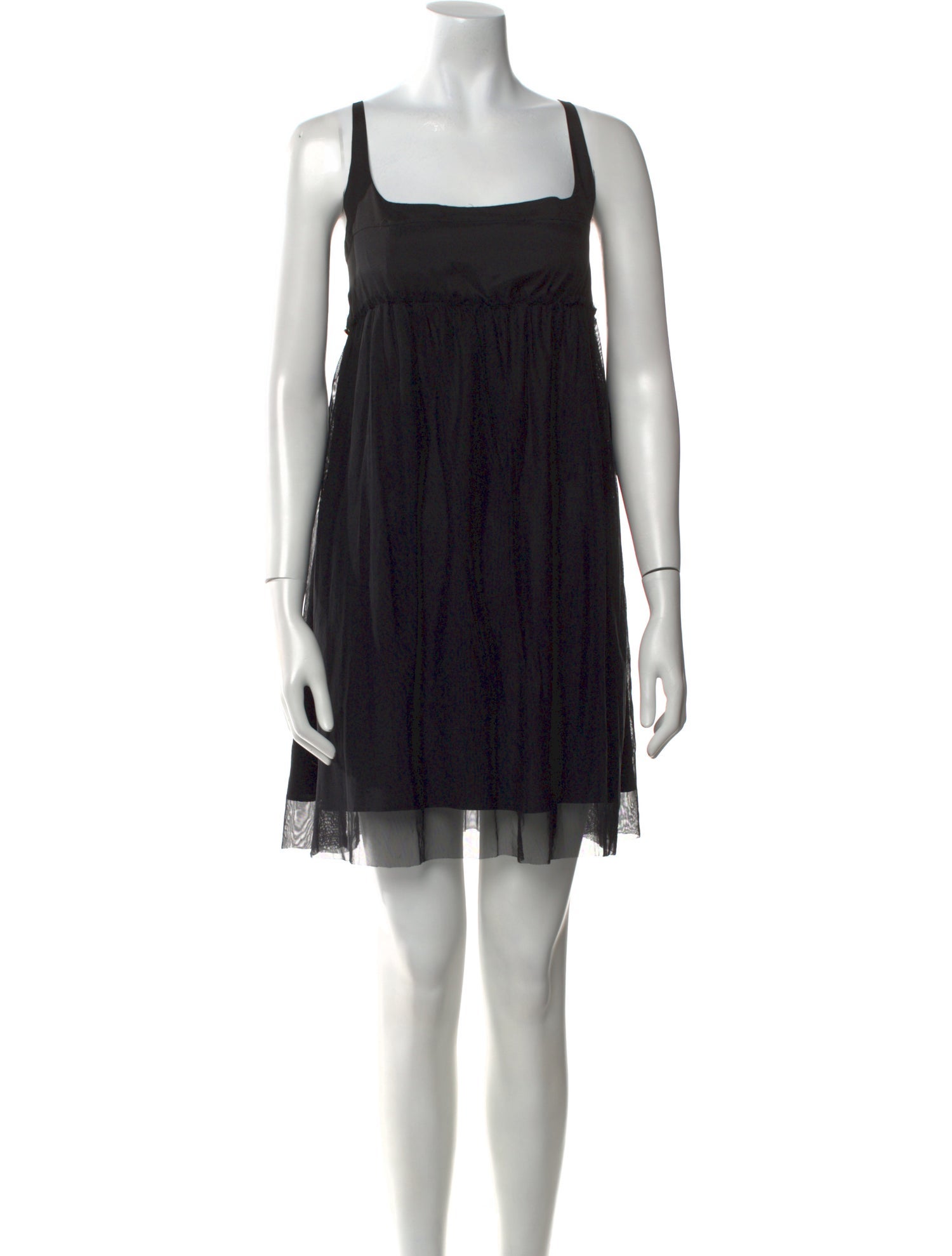 Vera Wang Square Neckline Mini Dress