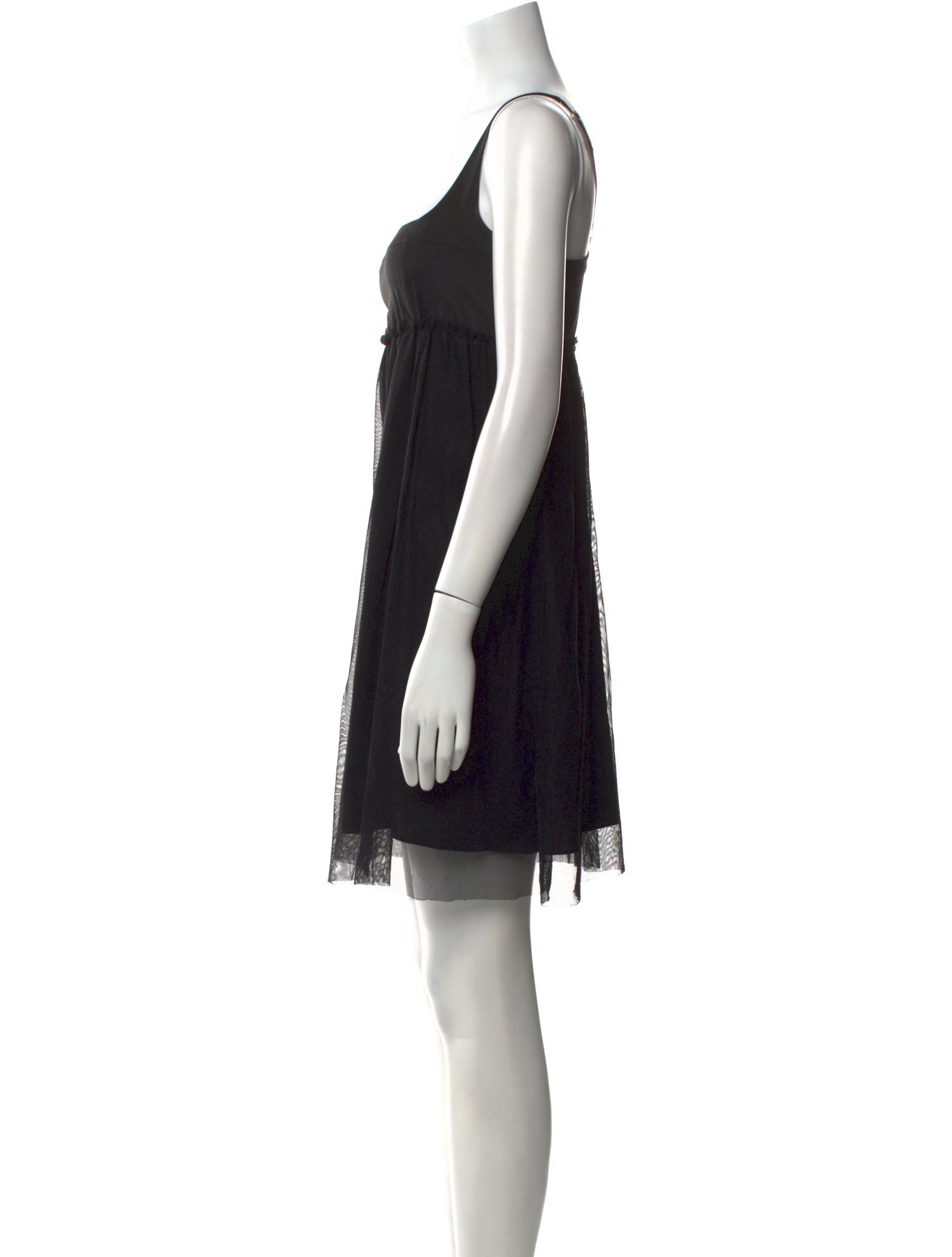 Vera Wang Square Neckline Mini Dress