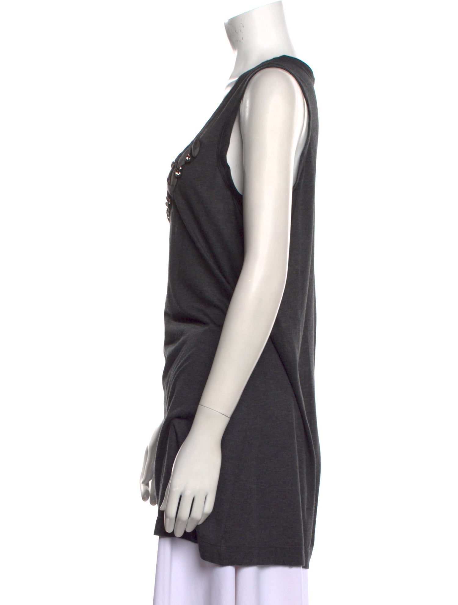 Vera Wang Scoop Neck Sleeveless Top