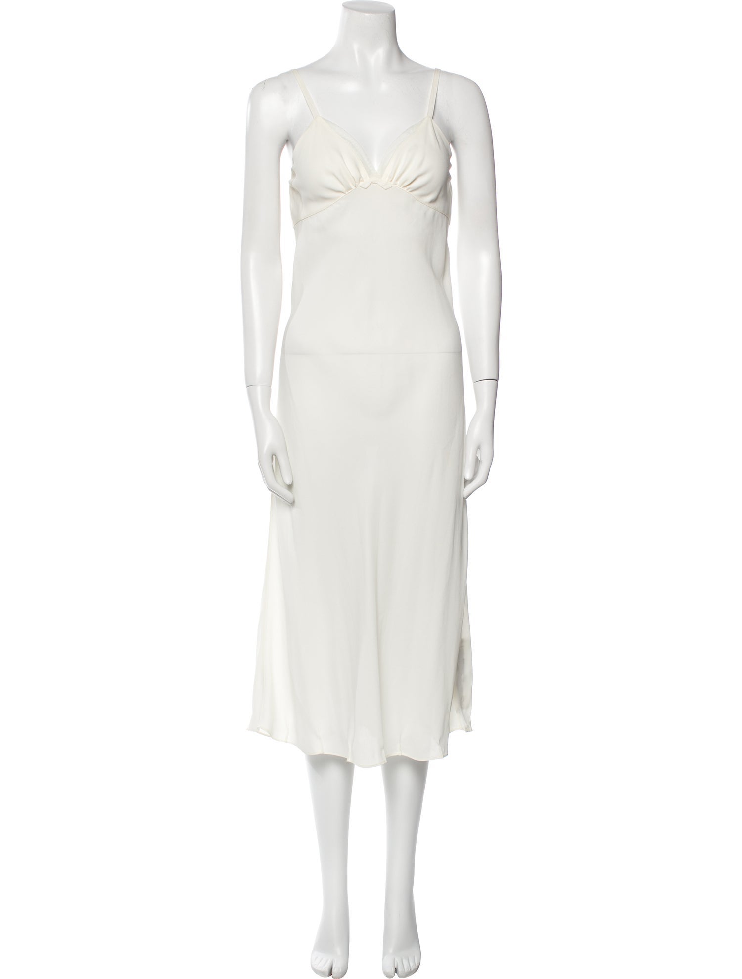 Vera Wang V-Neck Midi Length Dress