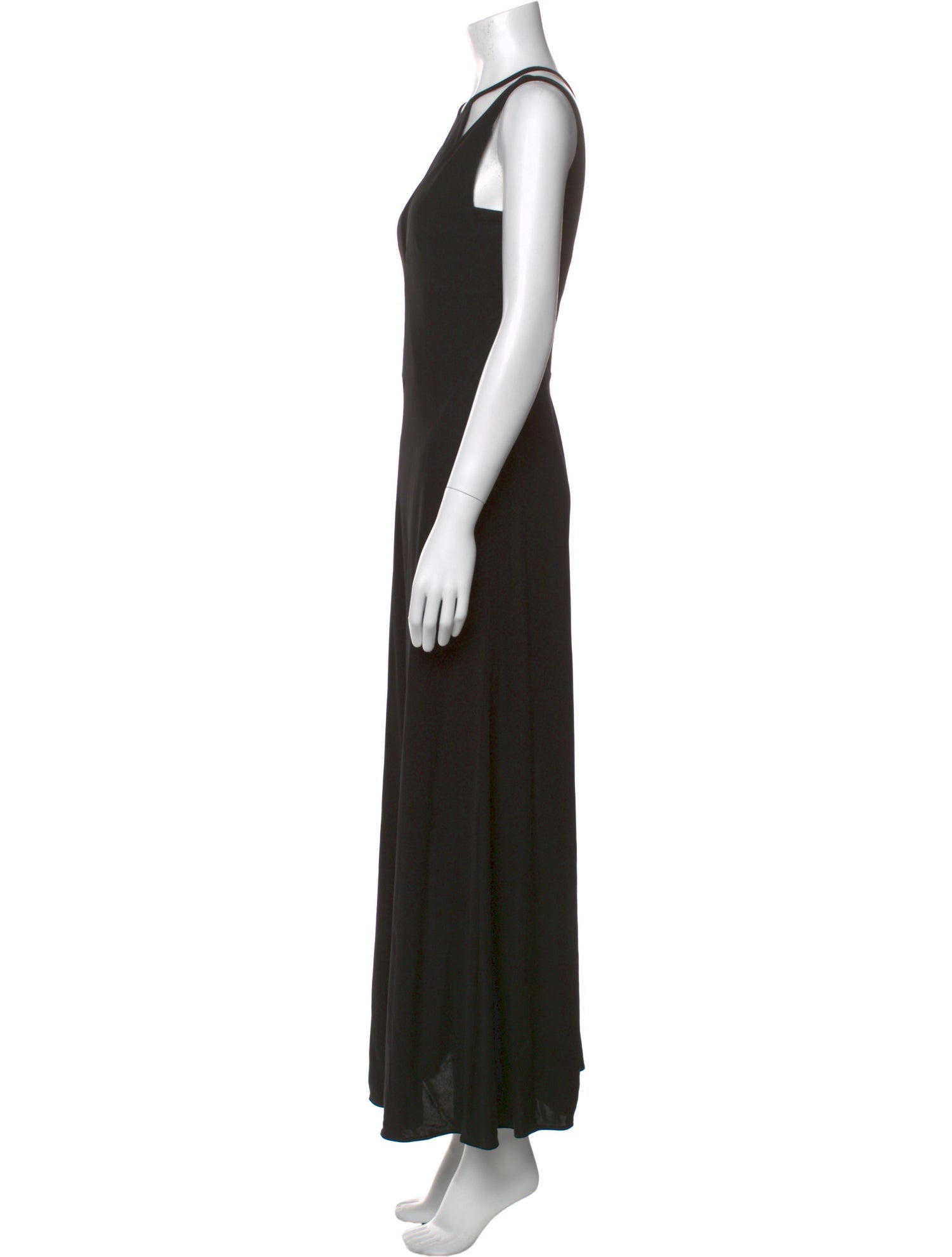 Vera Wang V-Neck Long Dress
