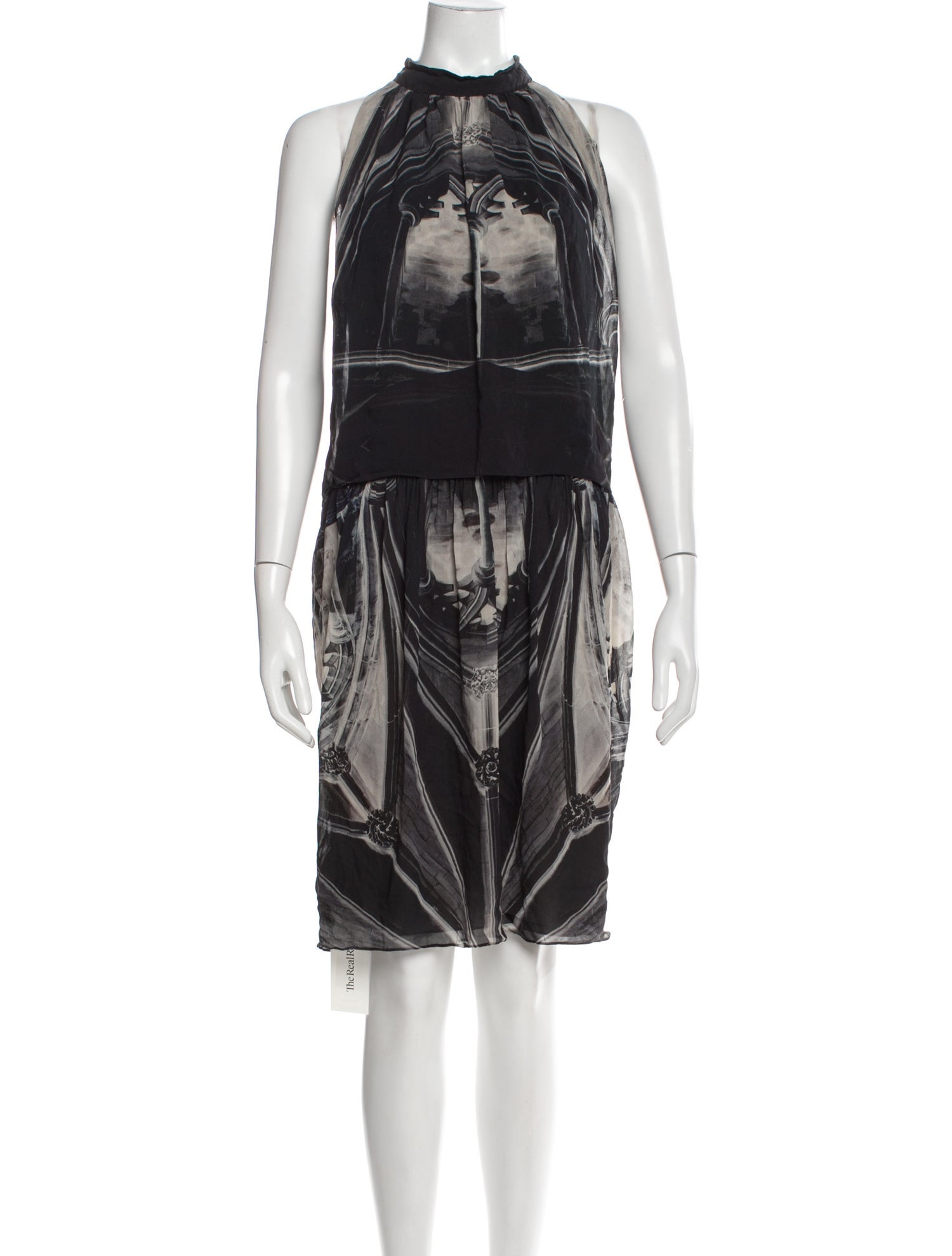 Vera Wang Silk Knee-Length Dress