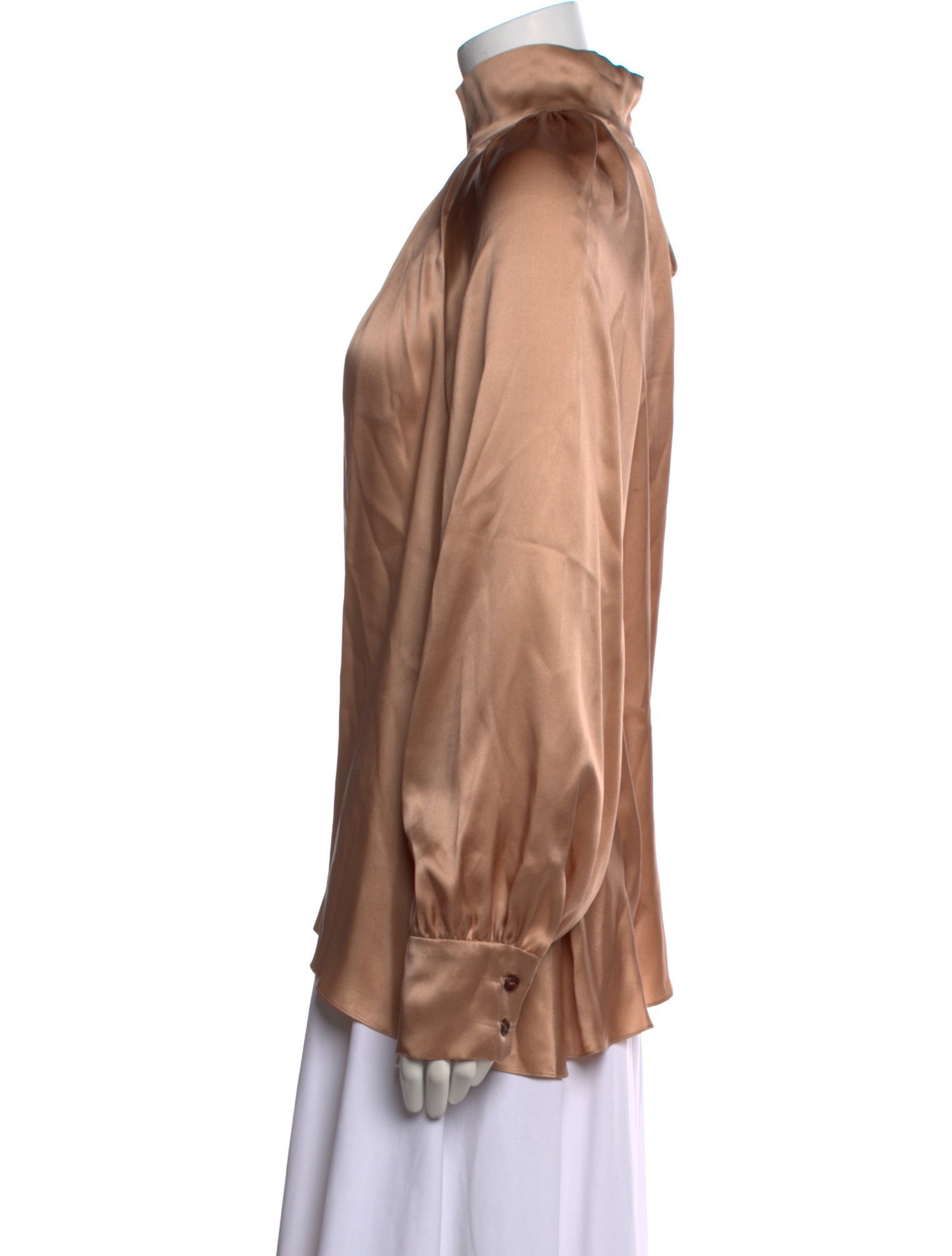 Vera Wang Mock Neck Long Sleeve Blouse