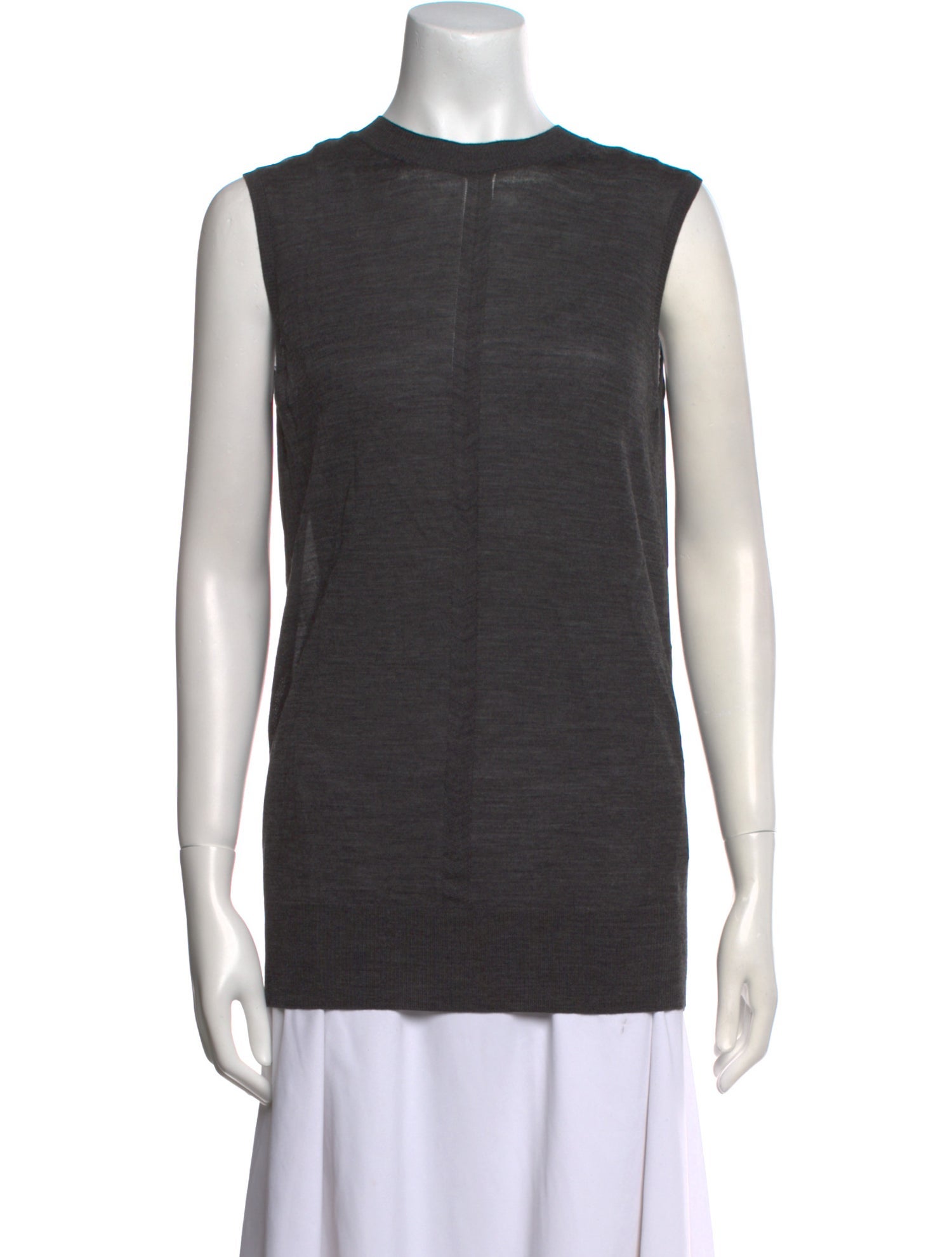 Vera Wang Wool Crew Neck Top