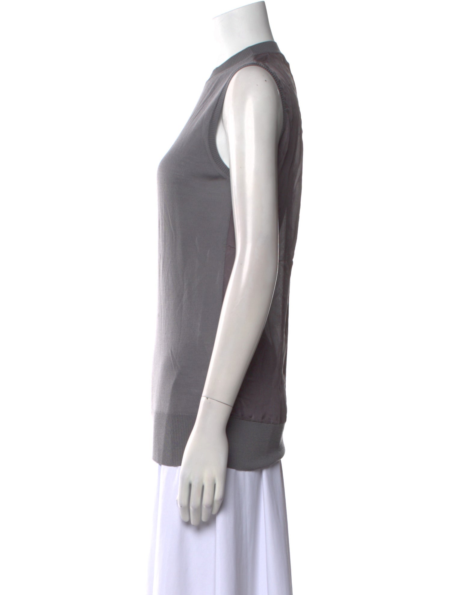 Vera Wang Wool Crew Neck Tunic