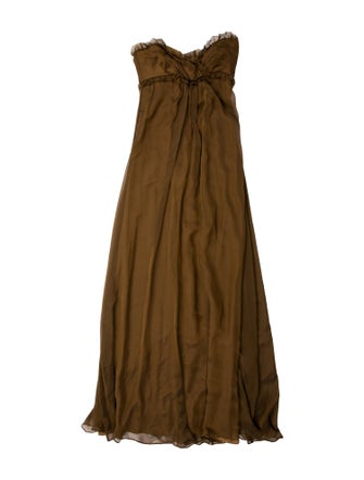 Vera Wang Silk Long Dress