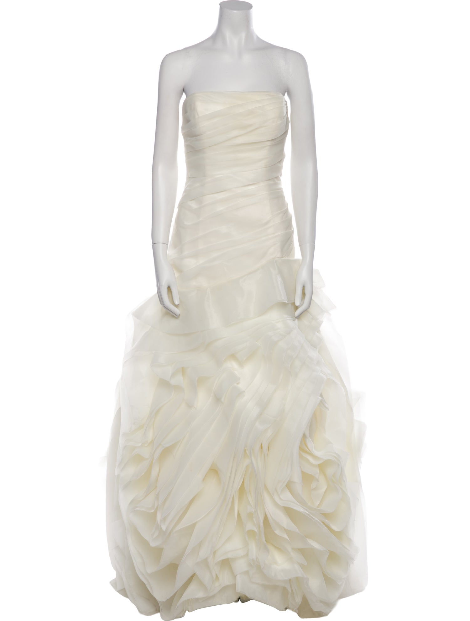 Vera Wang Strapless Long Dress