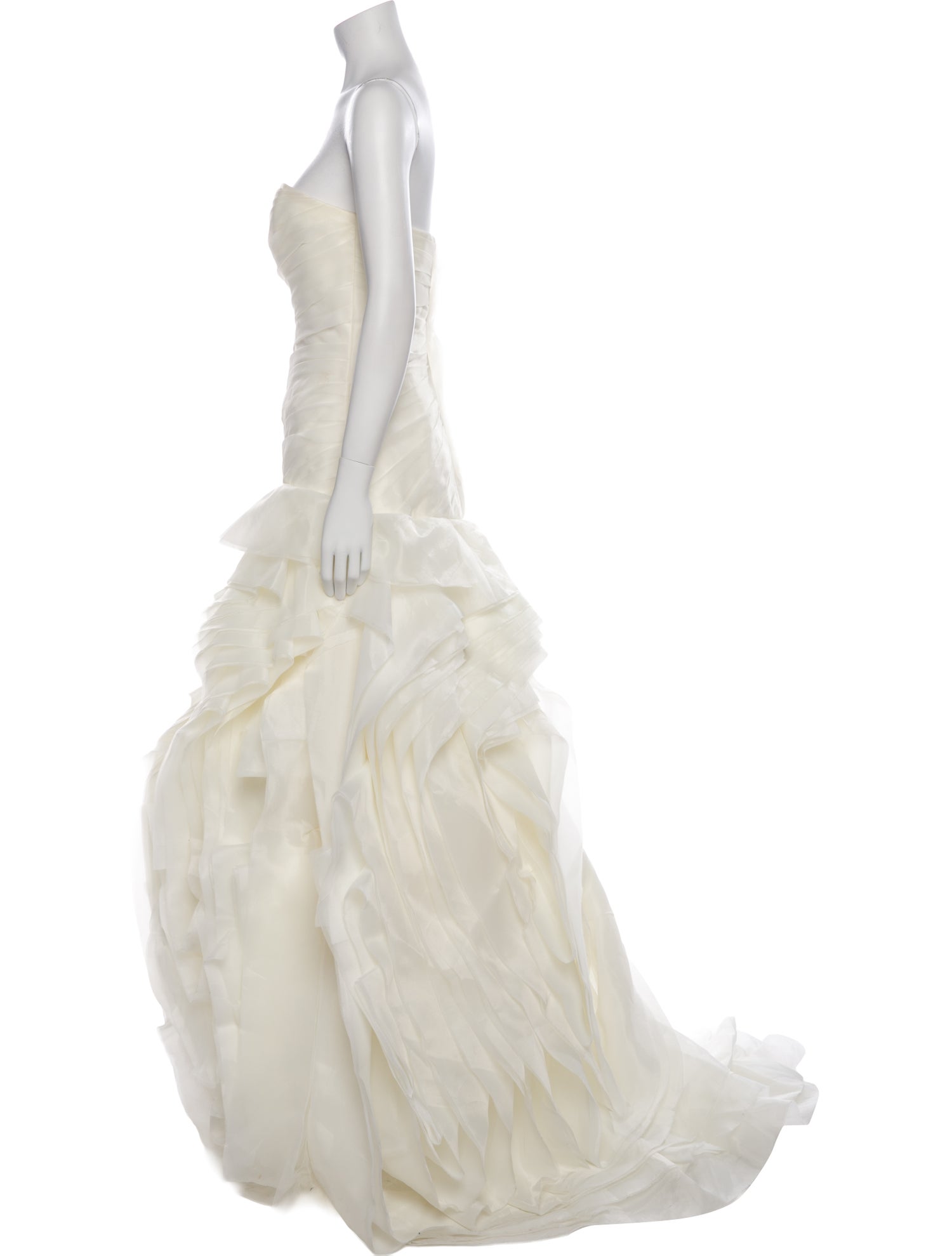 Vera Wang Strapless Long Dress