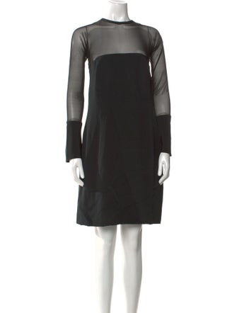 Vera Wang Mock Neck Mini Dress