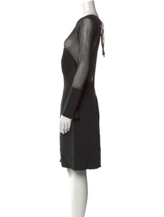 Vera Wang Mock Neck Mini Dress