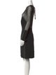 Vera Wang Mock Neck Mini Dress