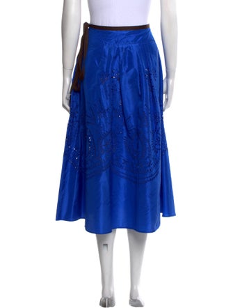 Vera Wang Silk Midi Length Skirt
