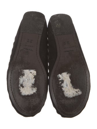 Vera Wang Suede Crystal Embellishments Flats