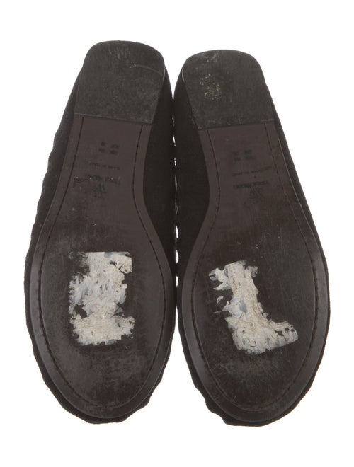 Vera Wang Suede Crystal Embellishments Flats