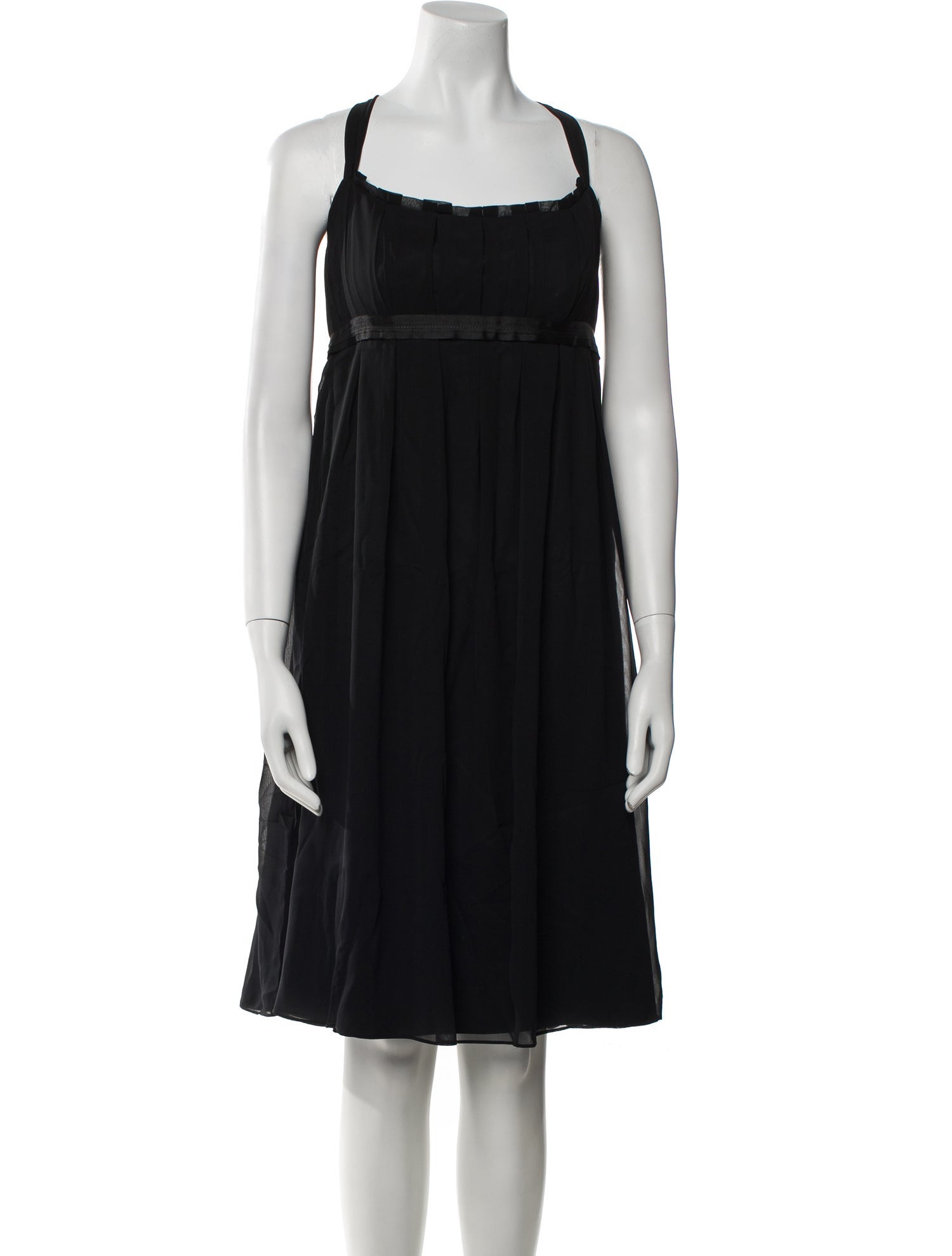 Vera Wang Square Neckline Knee-Length Dress