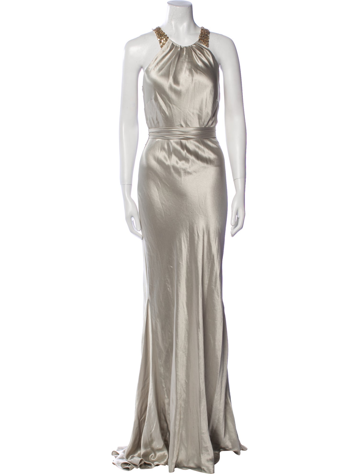 Vera Wang Halterneck Long Dress