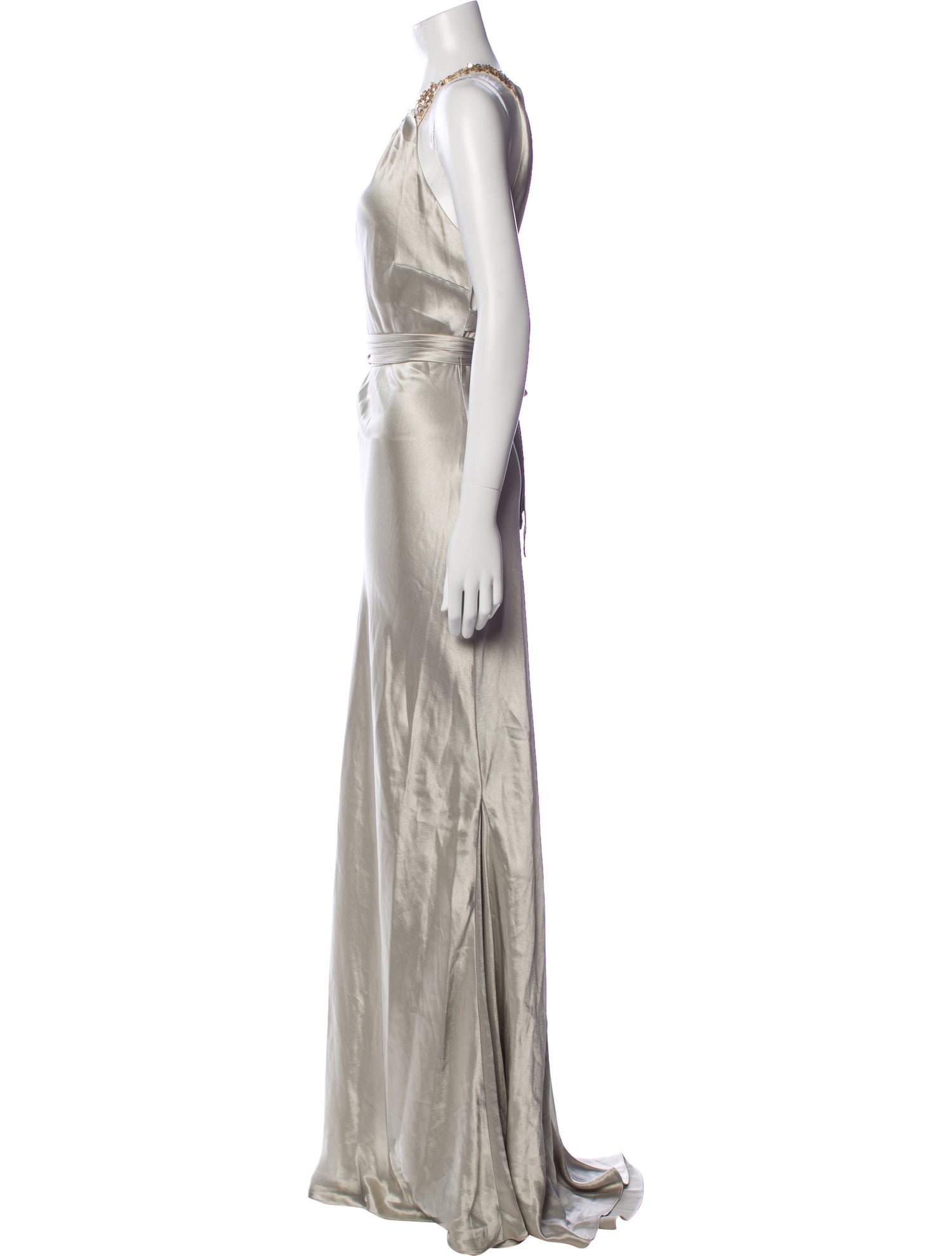 Vera Wang Halterneck Long Dress
