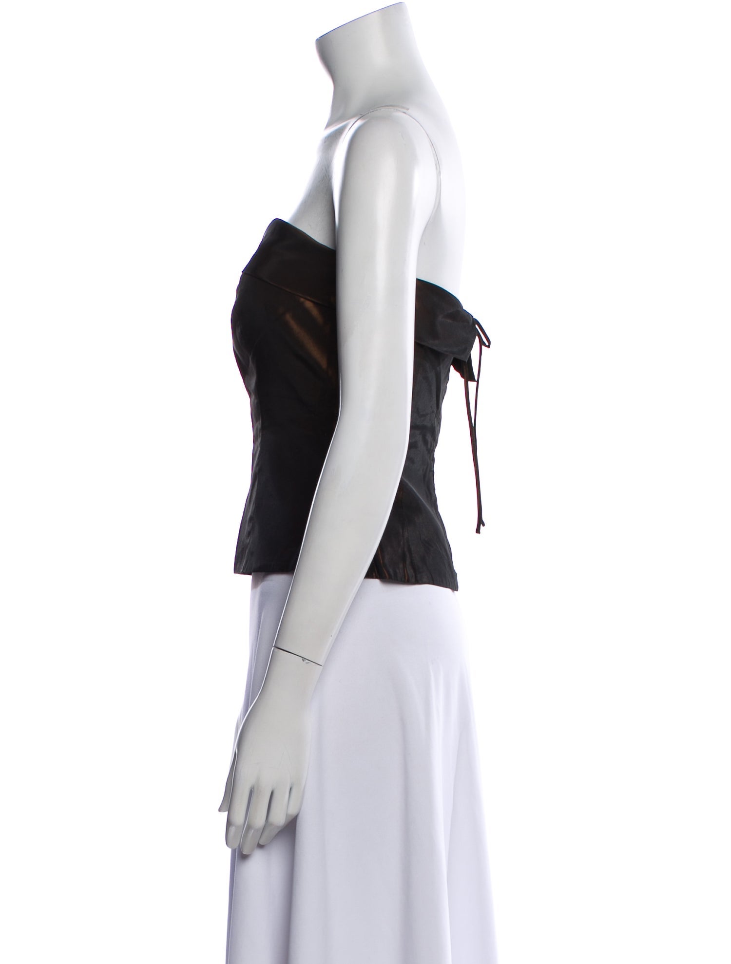 Vera Wang Strapless Crop Top