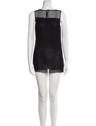 Vera Wang Silk Square Neckline Tunic