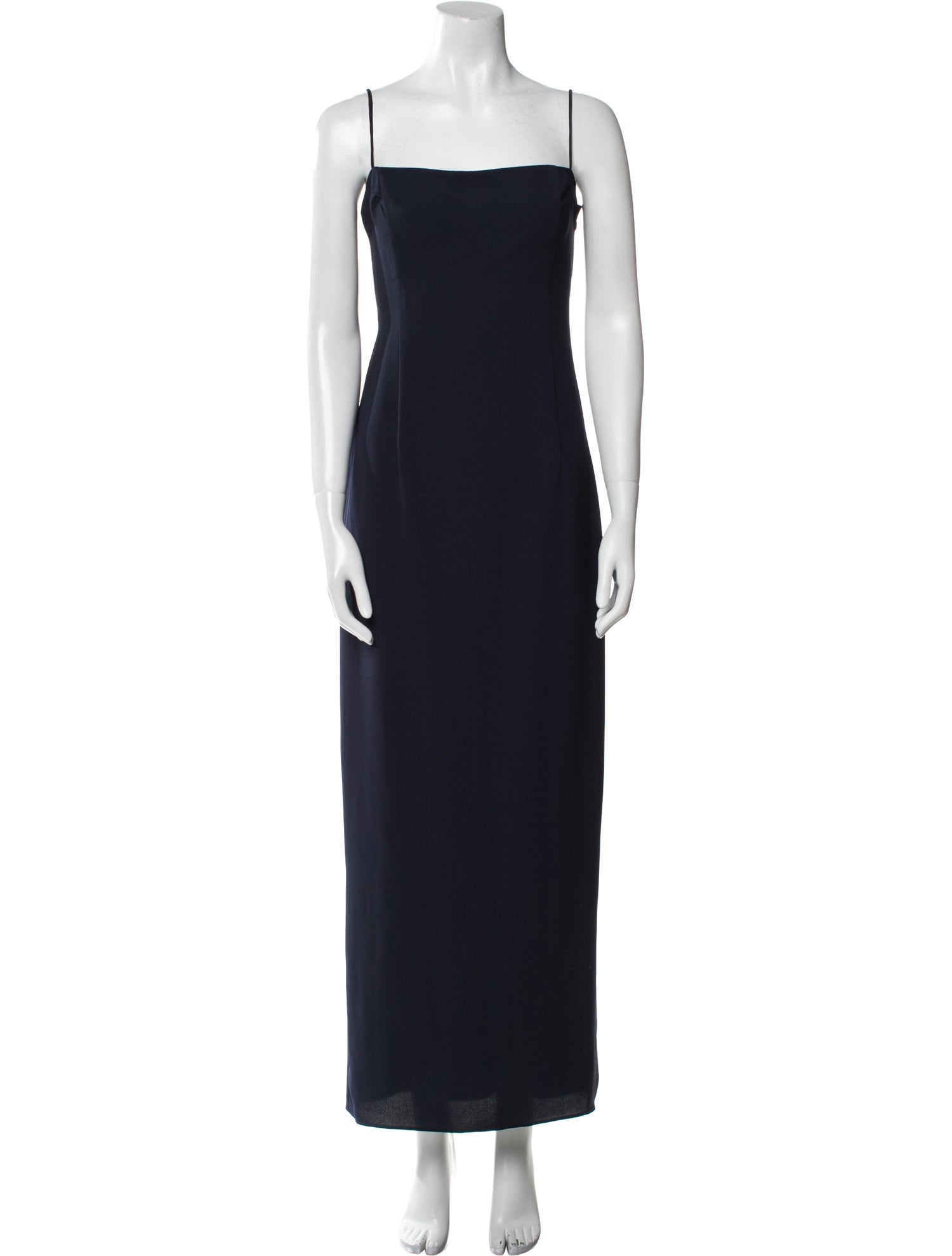 Vera Wang Square Neckline Long Dress