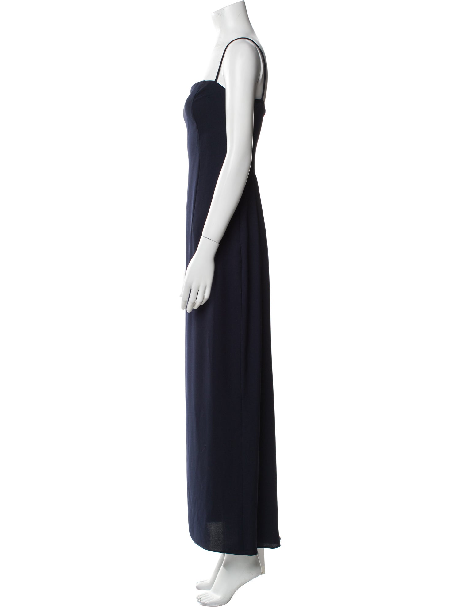 Vera Wang Square Neckline Long Dress
