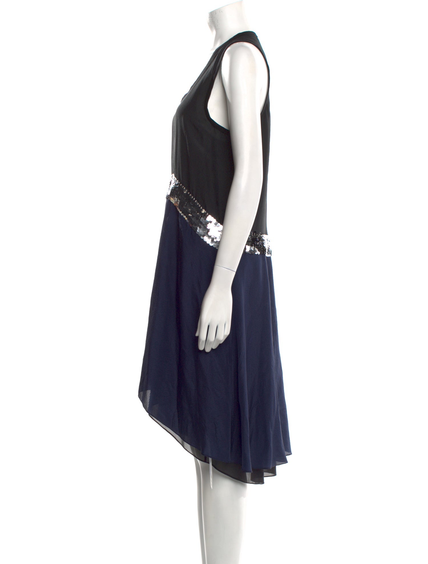 Vera Wang Silk Knee-Length Dress