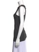 Vera Wang One-Shoulder Sleeveless Top