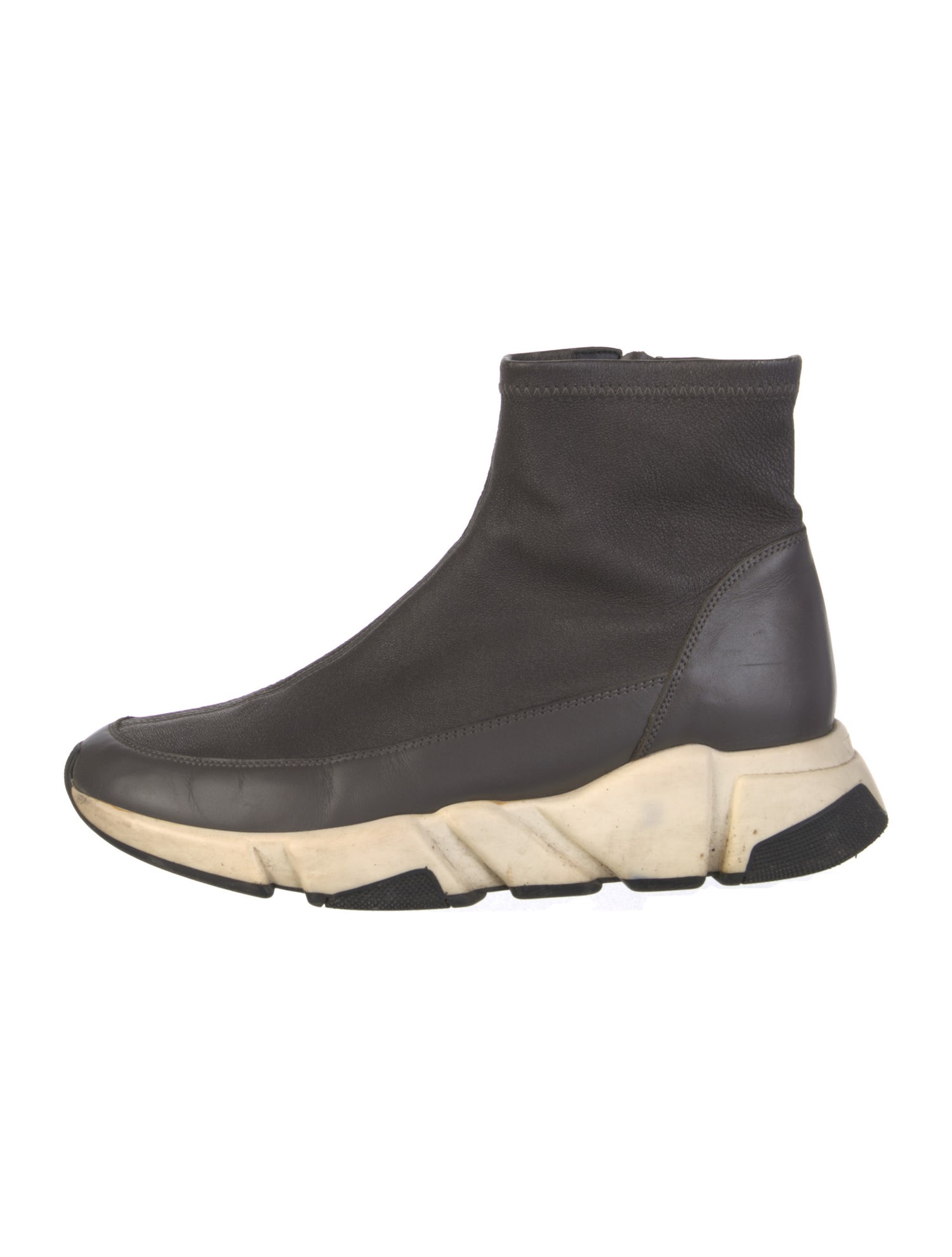 Vera Wang Leather Sock Sneakers