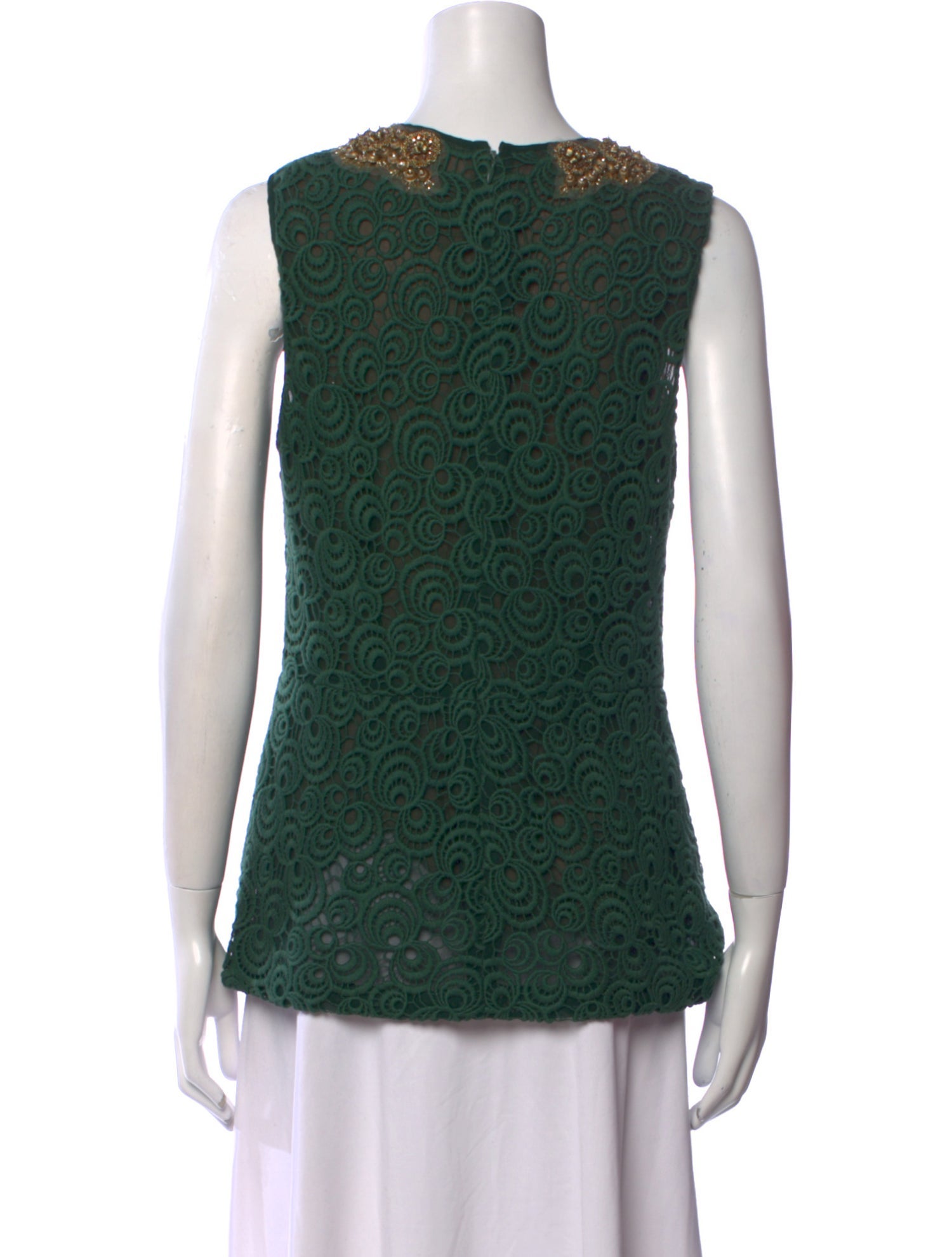 Vera Wang Printed Scoop Neck Top