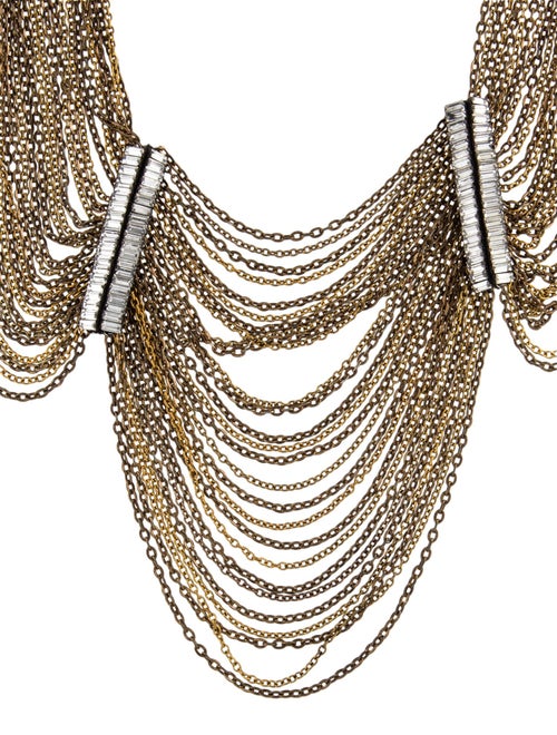 Vera Wang Crystal Bee & Ribbon Multistrand Necklace