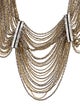 Vera Wang Crystal Bee & Ribbon Multistrand Necklace