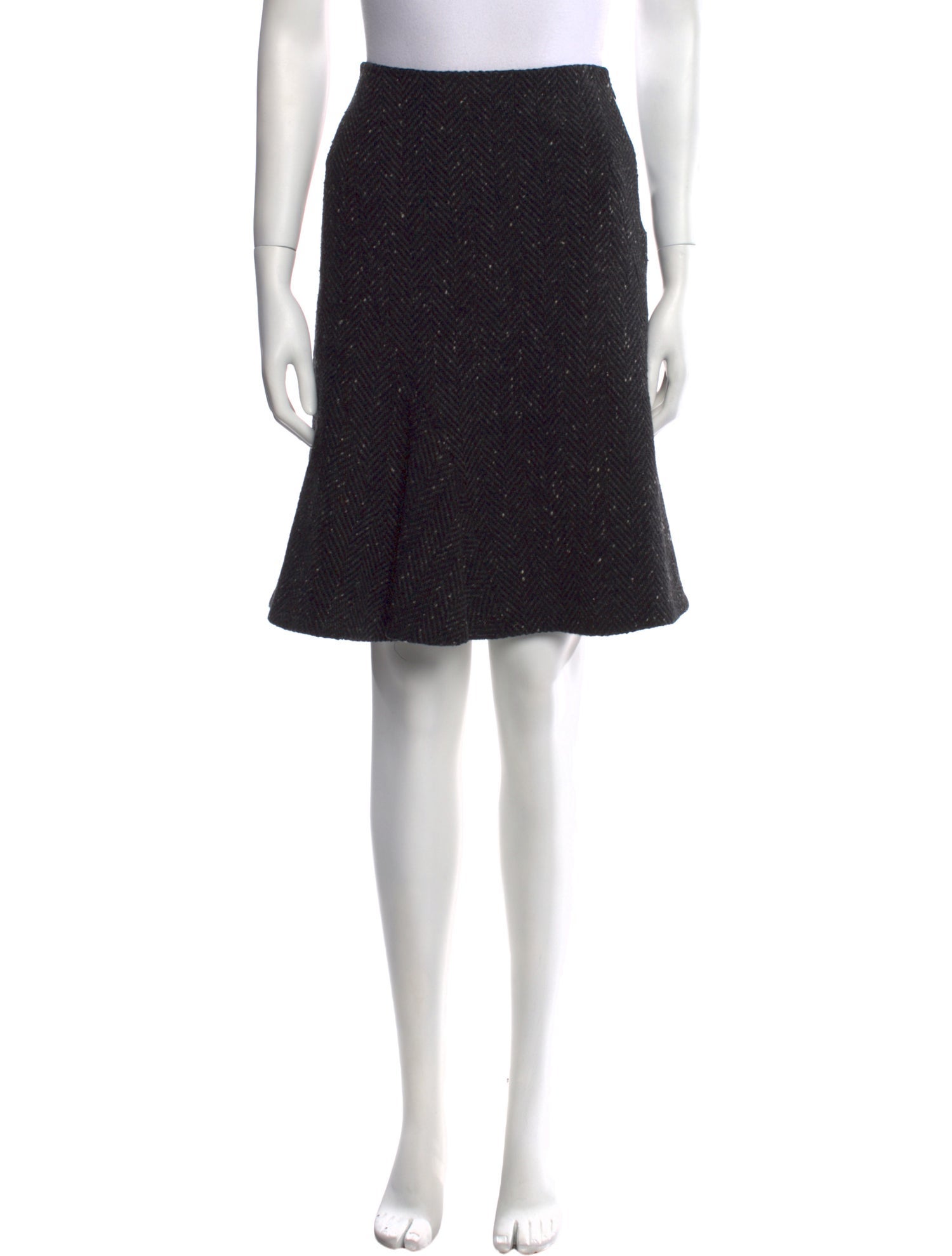 Vera Wang Wool Knee-Length Skirt