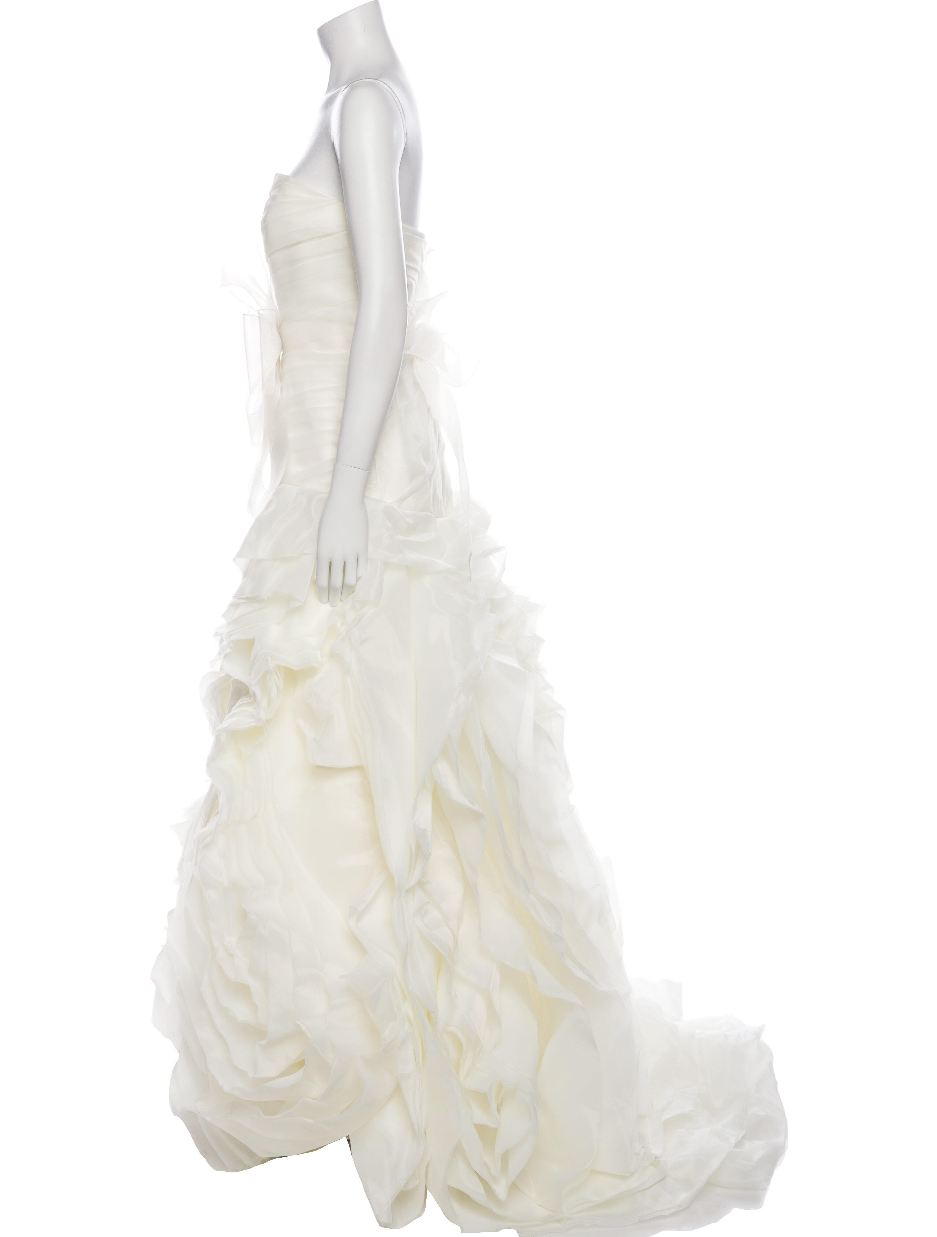 Vera Wang Strapless Long Dress