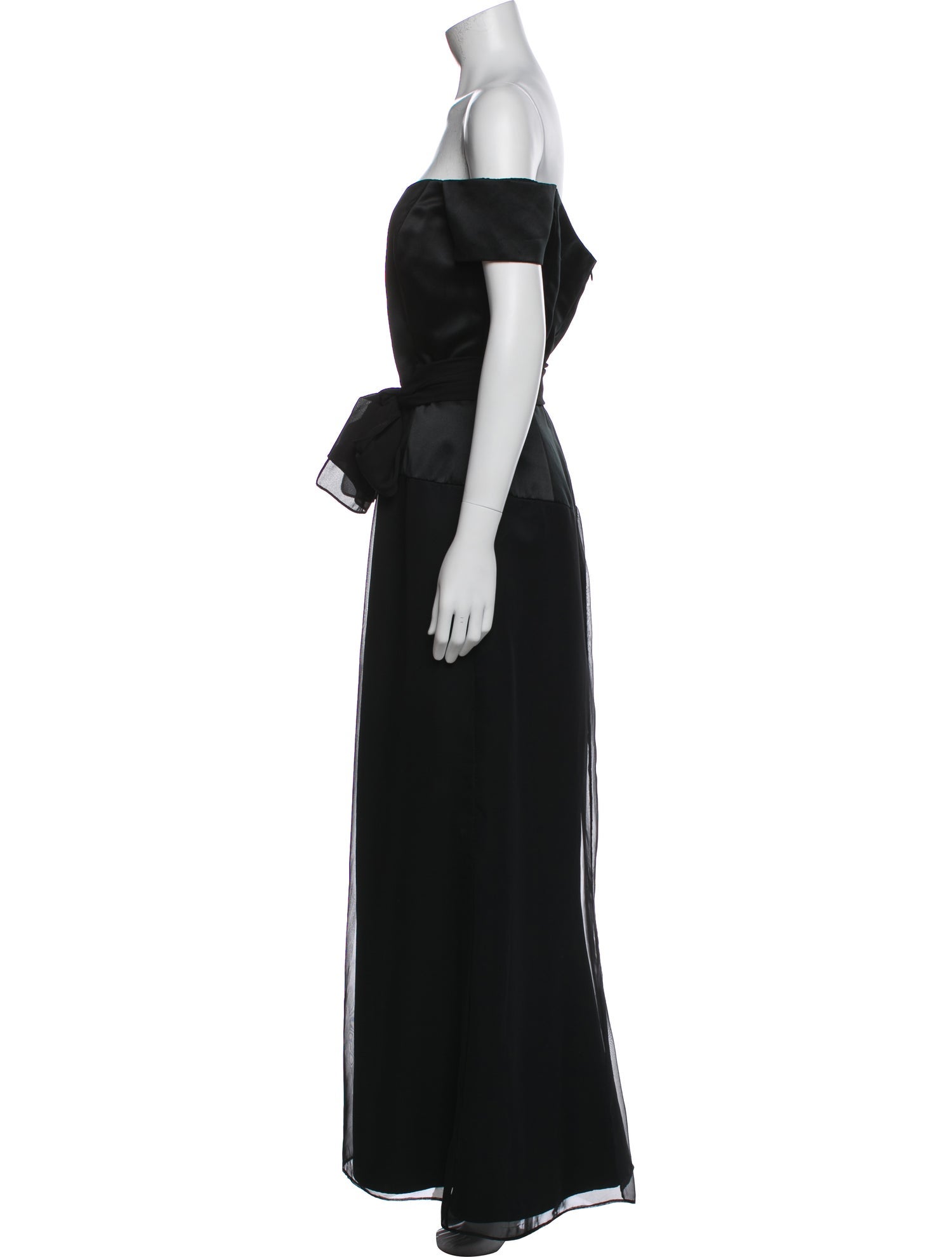 Vera Wang Off-The-Shoulder Long Dress
