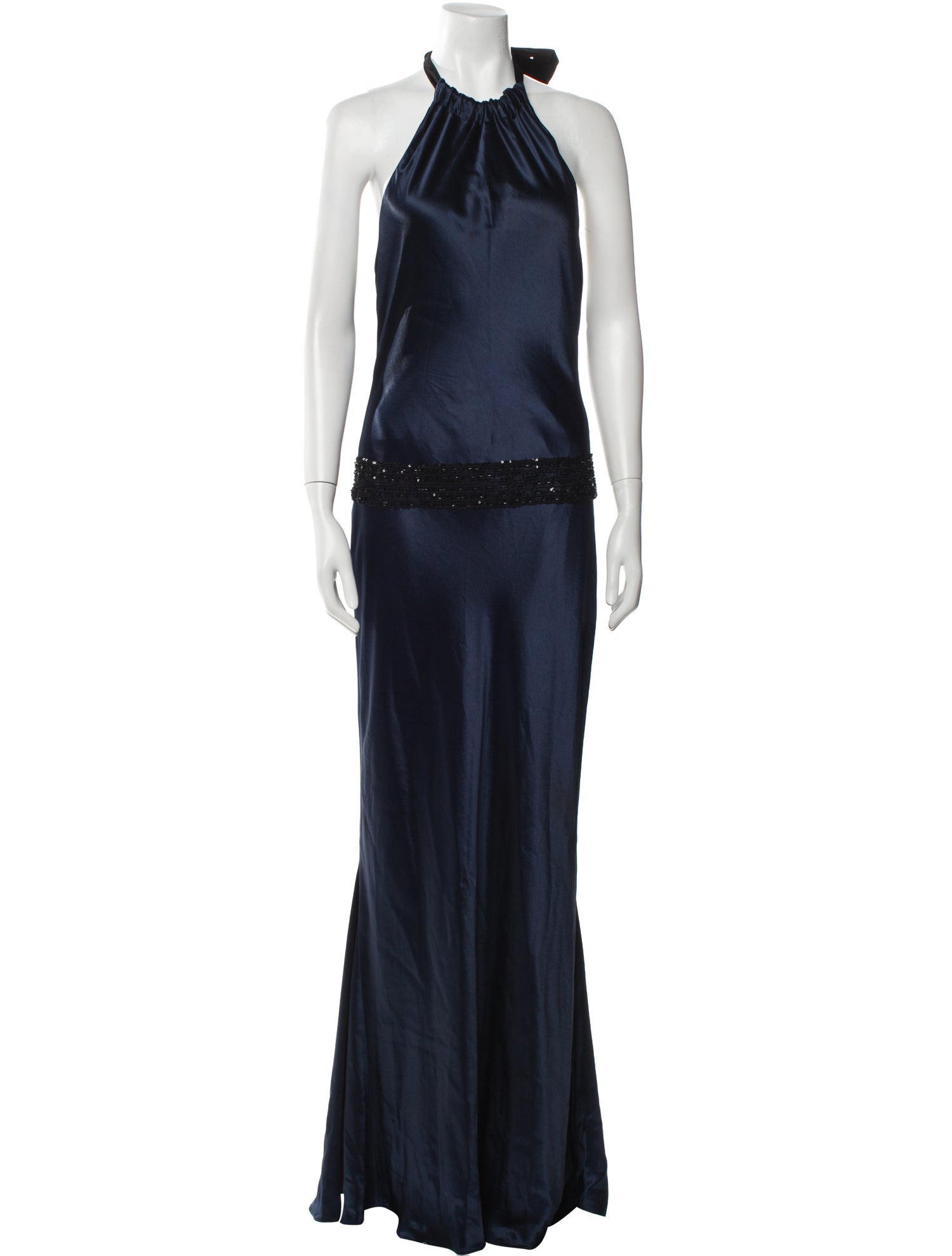 Vera Wang Halterneck Long Dress