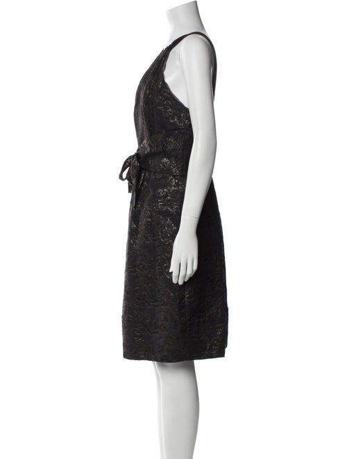 Vera Wang Printed Knee-Length Dress